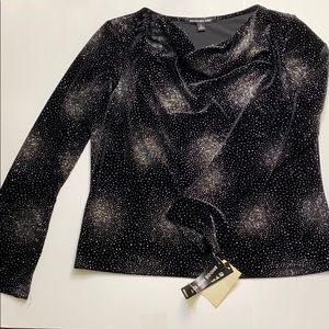 NWT Briggs New York sparkly top size large